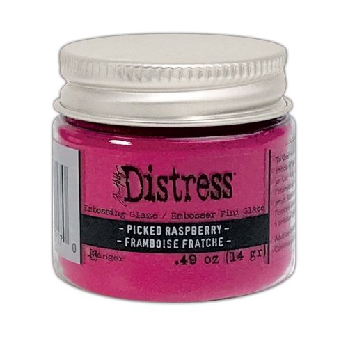 Puder do embossingu Distress Embossing Glaze - picked raspberry (różowy)