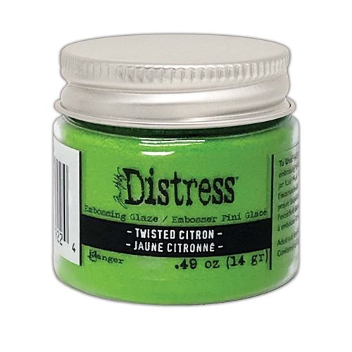 Puder do embossingu Distress Embossing Glaze - twisted citron (zielony)