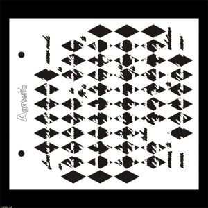 szablon Agateria - romby + pismo