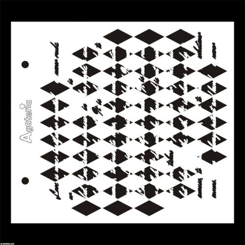 szablon Agateria - romby + pismo