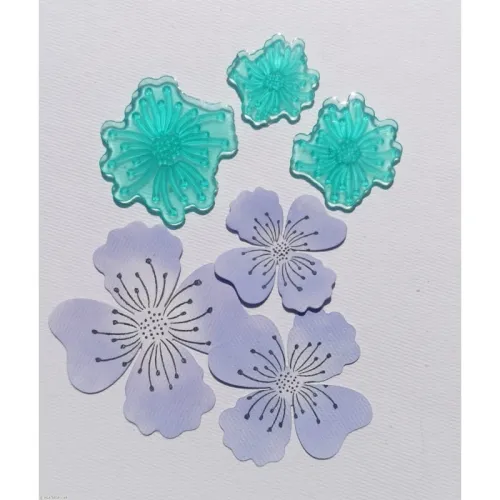 stempel polimerowy - pręciki kwiatowe 4 płatki