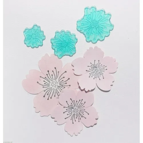 stempel polimerowy - pręciki kwiatowe 5 płatków