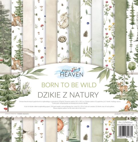 papier scrapbook Paper Heaven - dzikie z natury [bloczek/pad] 30 x 30 cm