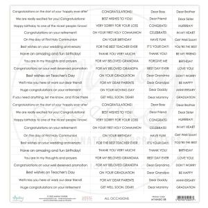 papier scrapbook Mintay Papers - napisy Okazje ANG