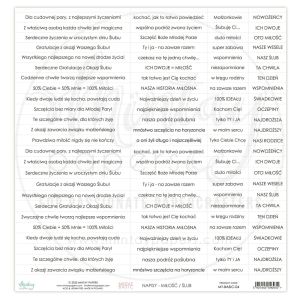 papier scrapbook Mintay Papers - napisy Miłość PL