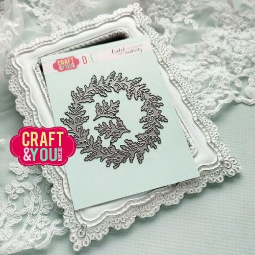 wykrojnik Craft&amp;You - leaves wreath / wianek z listkami [CW206]