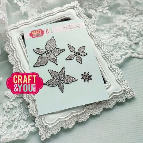 wykrojnik Craft&amp;You - poinsettia 3 / poinsecja 3 [CW211]