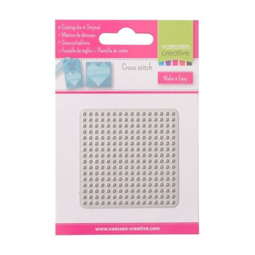 wykrojnik Vaessen Creative - płytka do haftu krzyżykowego kwadrat M