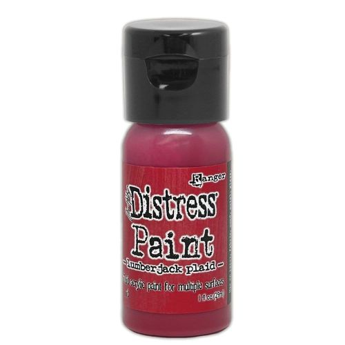 farba akrylowa Distress od Ranger - lumberjack plaid (czerwony) 29 ml