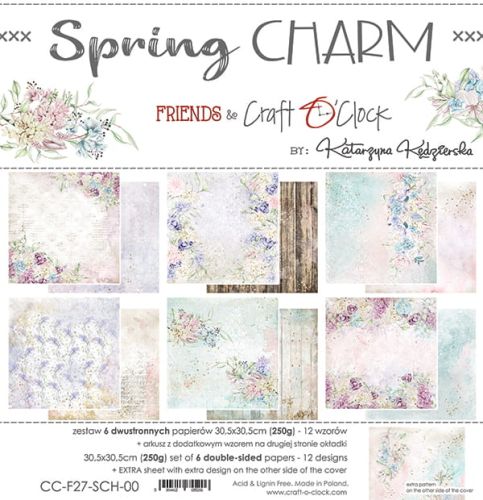 papier scrapbook Craft o'clock - spring charm [zestaw 12" x 12"]