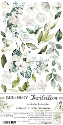 zestaw dodatków - greenery invitation (kwiaty)