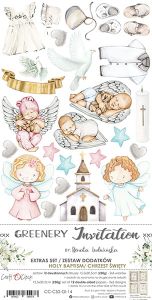 zestaw dodatków - greenery invitation (chrzest)