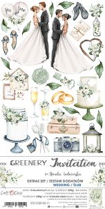 zestaw dodatków - greenery invitation (ślub)