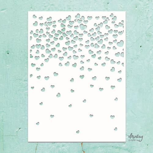 szablon / maska Mintay - serduszka [MTK-STEN-06]