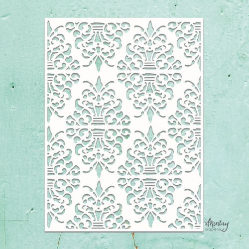 szablon / maska Mintay - damask [MTK-STEN-09]
