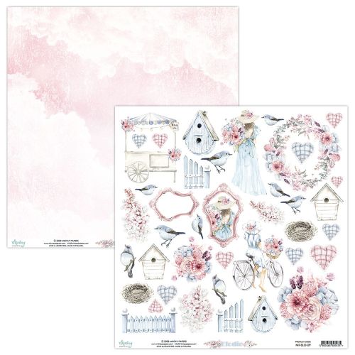 papier scrapbook Mintay Papers - elodie - arkusz z elementami