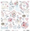 papier scrapbook Mintay Papers - elodie - arkusz z elementami