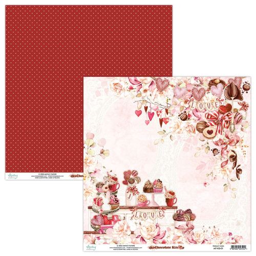 papier scrapbook Mintay Papers - chocolate kiss 01
