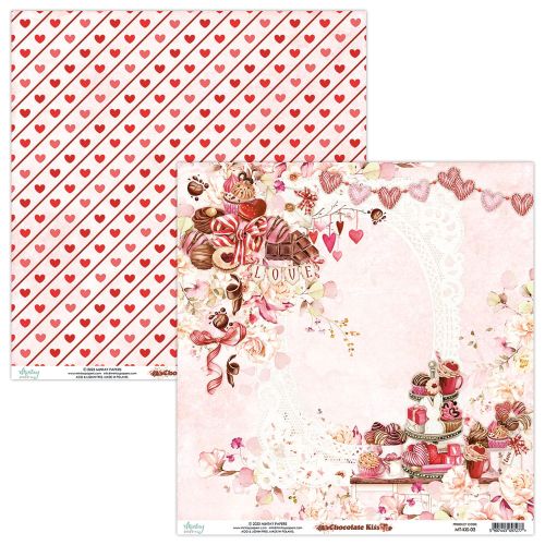 papier scrapbook Mintay Papers - chocolate kiss 03