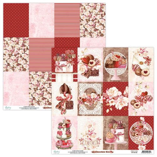 papier scrapbook Mintay Papers - chocolate kiss 06