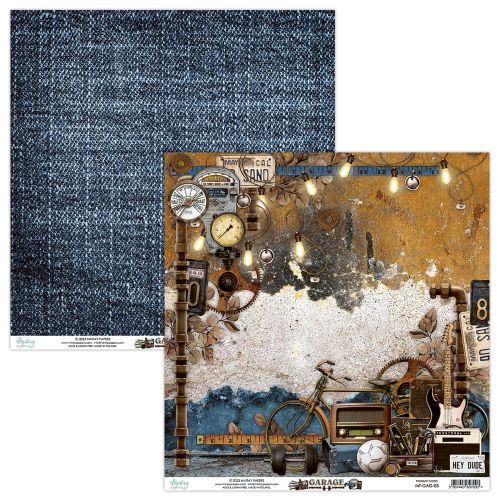 papier scrapbook Mintay Papers - garage 03