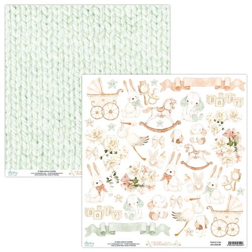 papier scrapbook Mintay Papers - little one - arkusz z elementami