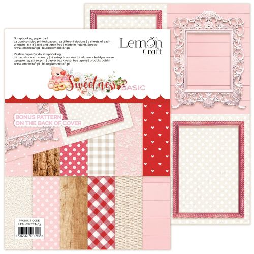 papier scrapbook LemonCraft - sweetness - [bloczek/pad] 15 x 20