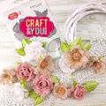 wykrojnik Craft&amp;You - róża z listkami / rose with leaves [CW232]