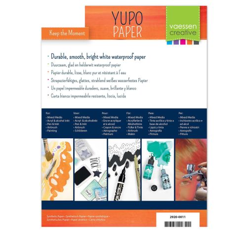 syntetyczny papier do tuszów alkoholowych - Yupo Vaessen Creative - biały A4 1ark