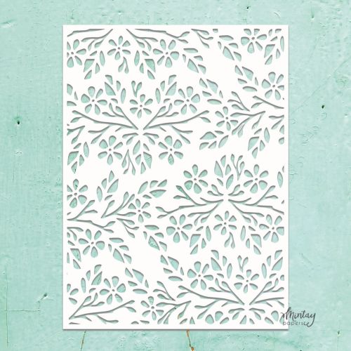 szablon / maska Mintay - kwiaty 2 [MTK-STEN-15]