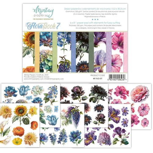 papier scrapbook Mintay Papers - flora book 7 (elementy do wycinania) [bloczek/pad]