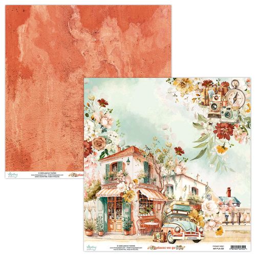 papier scrapbook Mintay Papers - places we go 03