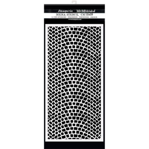 szablon Stamperia 12 x 25 cm - lady vagabond - bruk