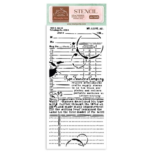 szablon Stamperia 12 x 25 cm - create happieness - książka