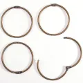 pierścienie Vaessen Creative do łączenia albumów scrapbook 75 mm - 6 szt - miedziane