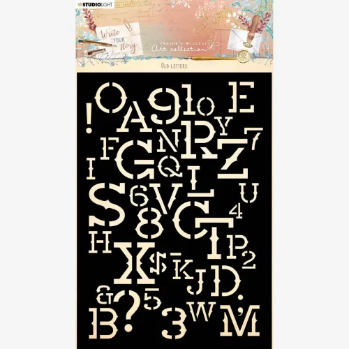 szablon / maska Studio Light - old letters nr. 10