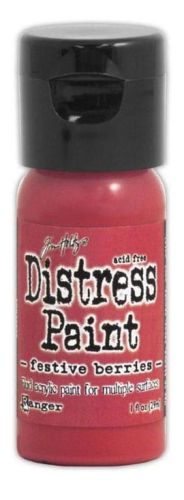 farba akrylowa Distress od Ranger - festive berries (bordowy) 29 ml