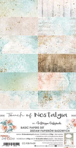 zestaw dodatków - touch of nostalgia - zestaw bazowy 15x30 cm
