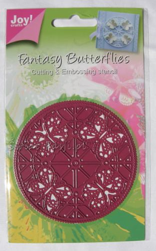 wykrojnik Joy - serwetka z motylkami okrągła [6002/0244]