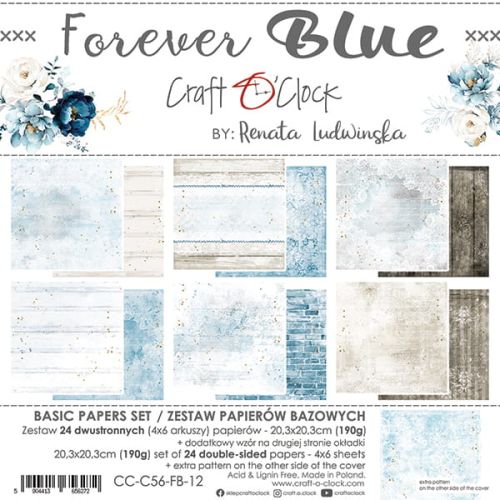 forever blue - zestaw bazowy 20x20 cm