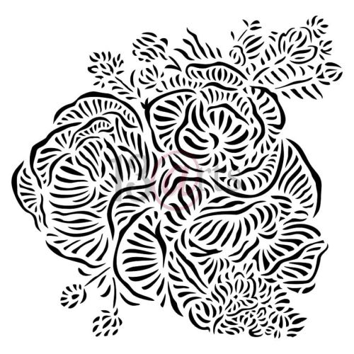 szablon 13Arts - floral pattern (memory lane)