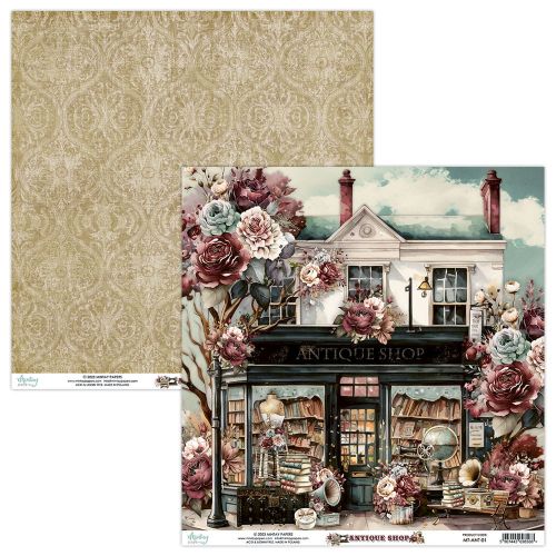 papier scrapbook Mintay Papers - antique shop 01