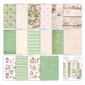 papier scrapbook Mintay Papers - peony garden (zestaw papierów uzupełniających) 15,2x20,3 cm [bloczek/pad]