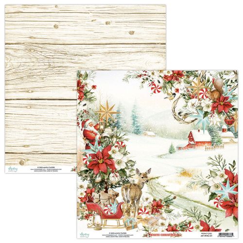 papier scrapbook Mintay Papers - white christmas 01