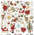papier scrapbook Mintay Papers - white christmas - arkusz z elementami
