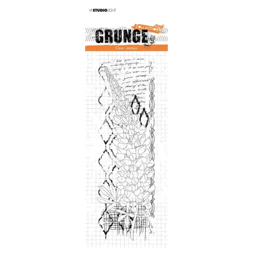 stempel silikonowy Studio Light - grunge collection clear stamp: lupine nr.39