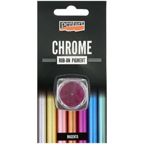 pigment w proszku Pentart Rub-on - chrom effect - magenta 0,5g