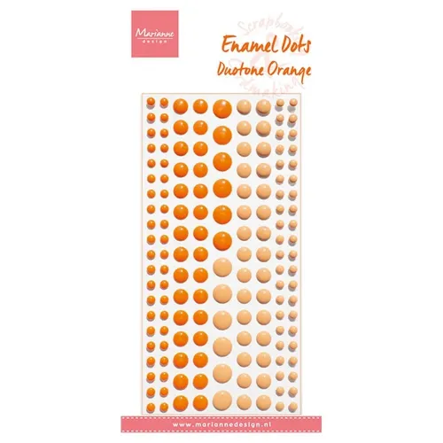 enamel dots / emaliowane kropki  Marianne Design - pomarańczowe (duotone orange)