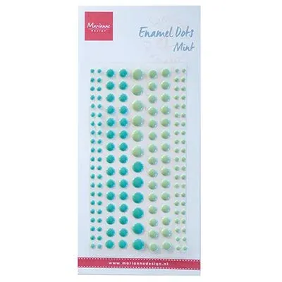 enamel dots / emaliowane kropki  Marianne Design - miętowe (duotone mint)
