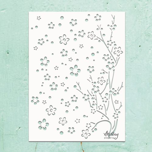 szablon / maska Mintay - kwiaty [MTK-STEN-26]